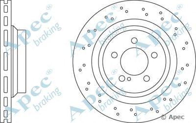 APEC BRAKING dsk2435 -  Тормозной диск